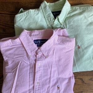 Ralph Lauren 100% Cotton Yarmouth Dress Shirts Men’s 17 35 16.5 34/35